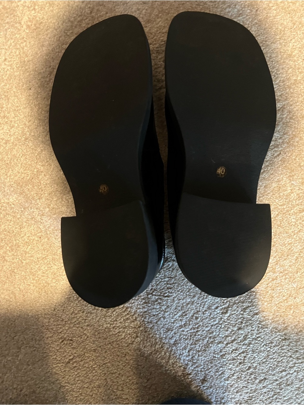 Women’s. Black T-Strap Woven Leather Chunky Shoes - Picture 5 of 15